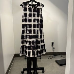 Pink Tartan drop waist dress.